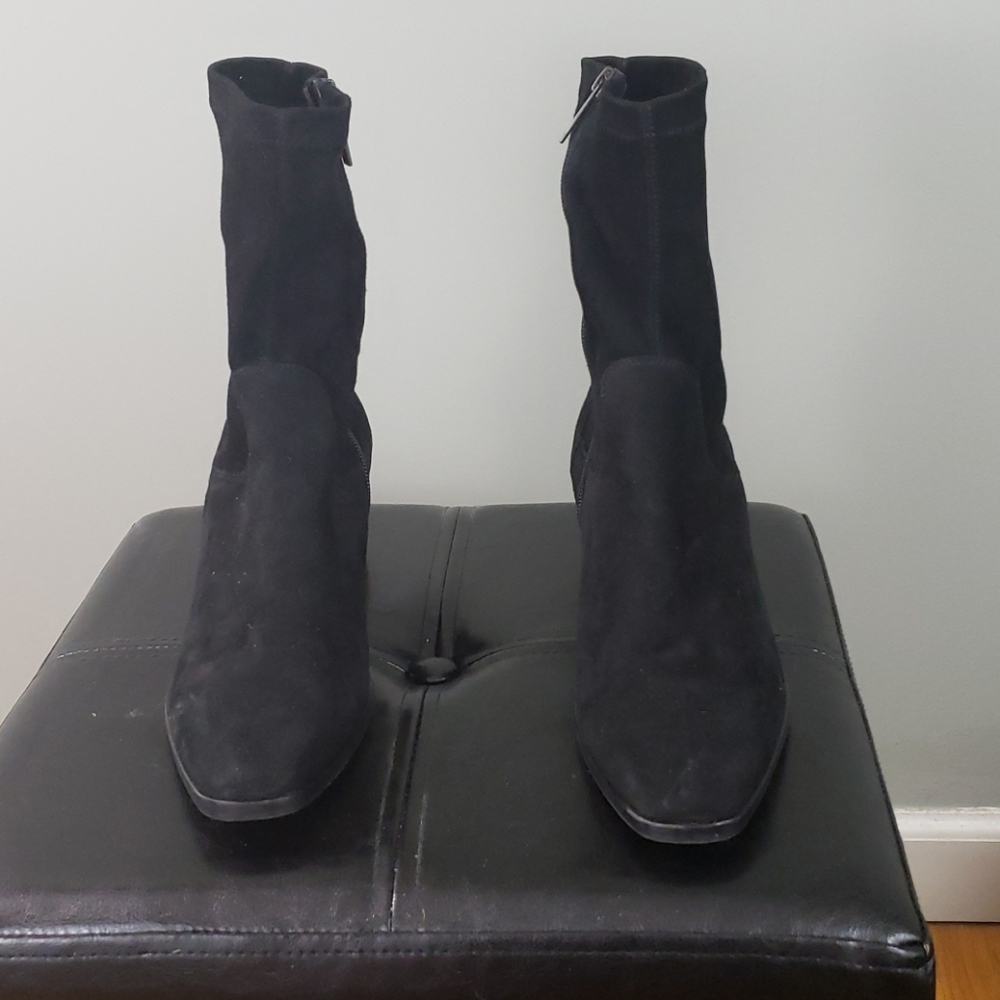 Aquatalia tia black suede boots
